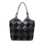 Klasyczna torebka Grace ze skóry naturalnej Czarna Genuine Leather