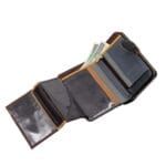 Elegancki skórzany portfel damski Lorenzo Czerwony Średni - obrazek 15