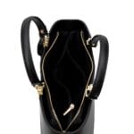 Klasyczna torebka Ivette ze skóry naturalnej Czarna Genuine Leather - obrazek 6