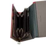 Elegancki skórzany portfel damski Palermo Czerwony Średni - obrazek 5